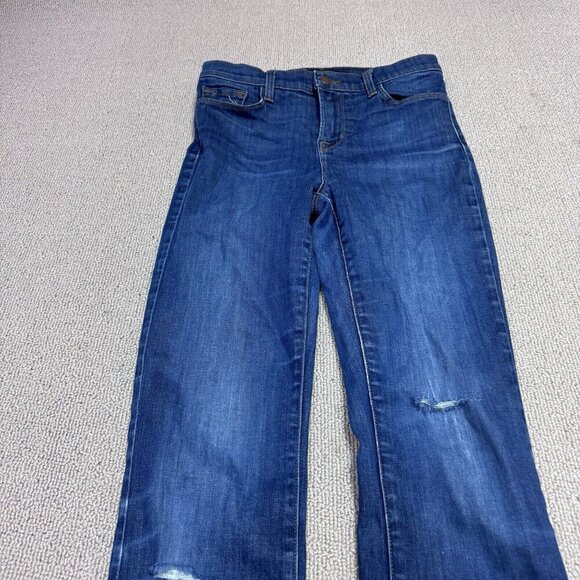 J.Brand Jeans Blue Skinny Distressed Pockets Women’s Size 26 - Picture 6 of 14